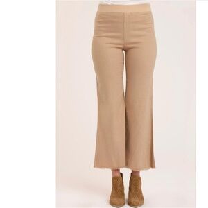 XCVI Tan Hydra Flare Pants Wide-leg bootcut sz XL